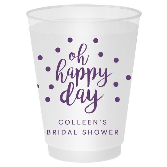Confetti Dots Oh Happy Day Shatterproof Cups